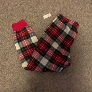 Old navy small plaid pj joggers NWT